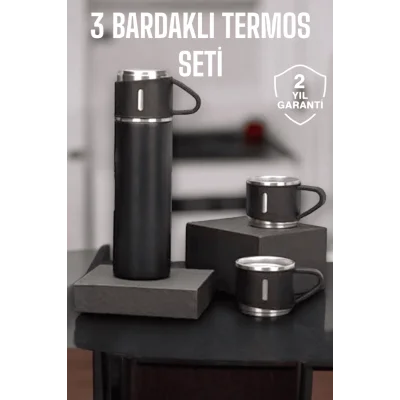  500 ml Kapasiteli Taşınabilir Basınçlı Termos Seti Günlük Kullanım için İdeal