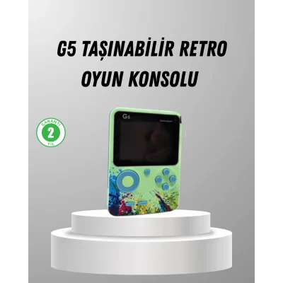 BUĞZ 500 Oyunlu G5 Retro Mini Oyun Konsolu 3 İnç Ekran ve AV TV Desteği