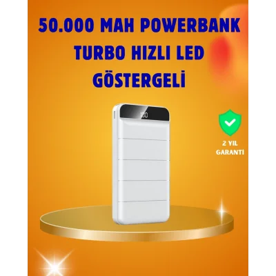 BUĞZ 50000mAh LED Göstergeli Taşınabilir Şarj Cihazı