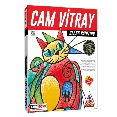  5001 KumToys Cam Vitray - Glass Painting - 1 Adet Stokta Olan Gönderilir