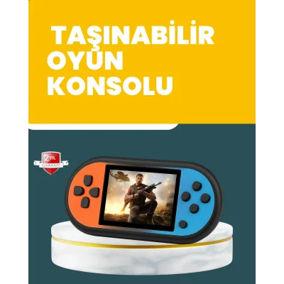 BUĞZ 520 Oyunlu Mini Oyun Konsolu HD LCD Ekranlı