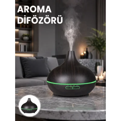 BUĞZ 550 ml Kapasiteli Ultrasonik Difüzör – Yağsız Nemlendirici Kullanımıyla Uyumlu Yeni Nesil