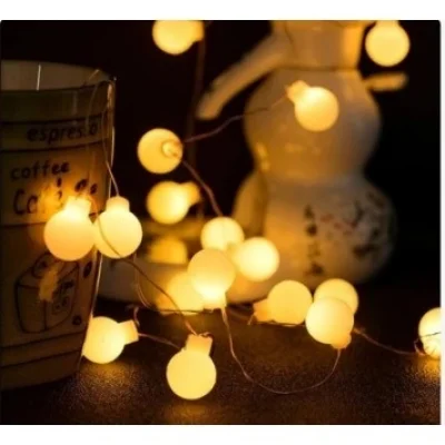 BUĞZ 5m 28 Led Kırmızı Işık Şeffaf Kablo Fişli Eklemeli Mz-18-21