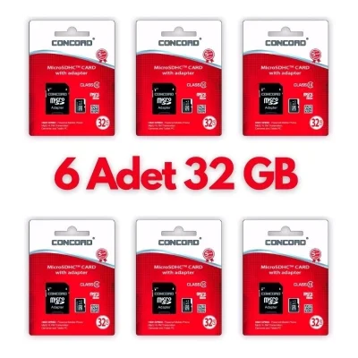  6 Adet Ultrahız 32gb Micro Sd Hafıza Kartı: Yüksek Performans Ve Geniş Depolama Kapasitesi