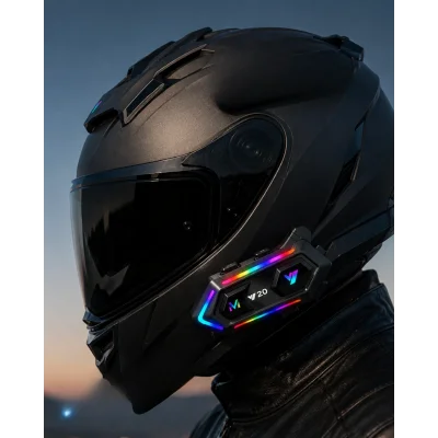 BUĞZ 6. Bluetooth 5.3 Kask İçi Intercom Kulaklık IPX6 Suya Dayanıklı Tasarım