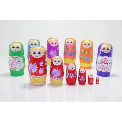 BUĞZ 6lı Ahşap Matruşka Seti