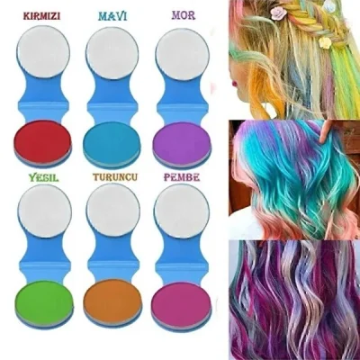 BUĞZ 6lı Geçici Saç Tebeşiri Seti