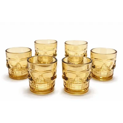 BUĞZ 6lı Kurukafa Cam Shot Bardağı Alk2160