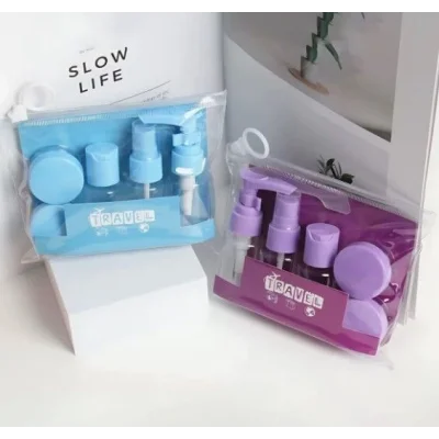 BUĞZ 6 Parça Renkli Kapaklı Seyahat İçin Boş Şişe Seti