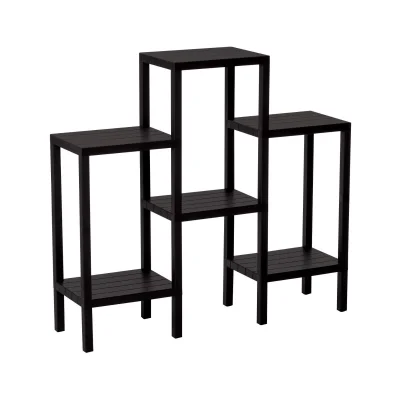 BUĞZ 6 Raflı - Siyah Modüler Ünite Plastik 108x100x29 Cm Bx40