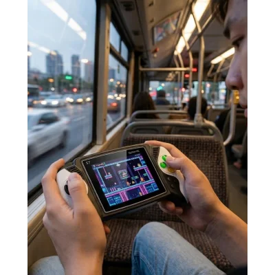 BUĞZ 620 Klasik Oyunlu Mini El Konsolu Şarjlı Batarya HD Görüntü