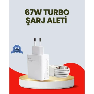 BUĞZ 67 Watt Ultra Hızlı Şarj Adaptörü Xiaomi Redmi 9 10 12C Uyumlu