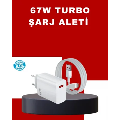 BUĞZ 67 Watt Yüksek Güç Şarj Adaptörü Mi 10 Mi 11 Mi 12 Uyumlu
