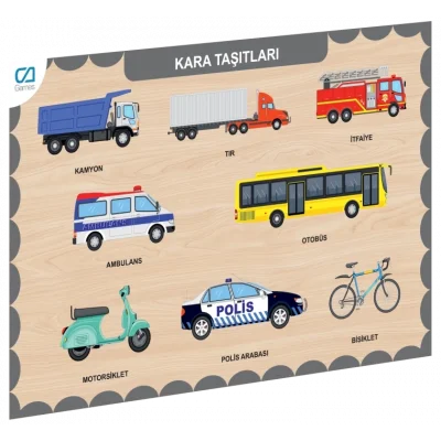  675 CAAHS-3200 CA GAMES AHŞAP KARA TAŞITLARI BUL-TAK