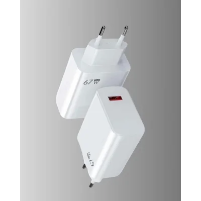 BUĞZ 67W Turbo Type-C Hızlı Şarj Adaptörü – Akıllı Koruma Çipli, Hızlı Şarj Destekli - Lisinya