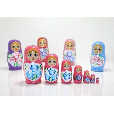 BUĞZ 7Li Ahşap Matruşka Alk1202