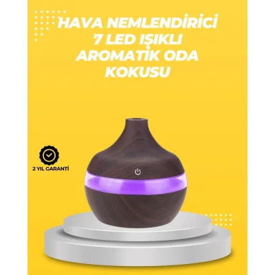 BUĞZ 7 Renk LED Işıklı Ultrasonik Aroma Difüzör 300 ml