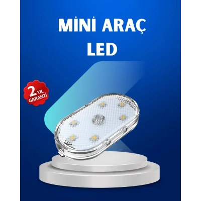  7 Renk Modlu Dokunmatik Sensörlü Mini LED Araç İçi Lamba