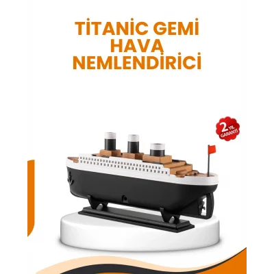 BUĞZ 7 Renk Ortam Işıklı Dekoratif Gemi Tasarım Hava Nemlendirici Difüzör