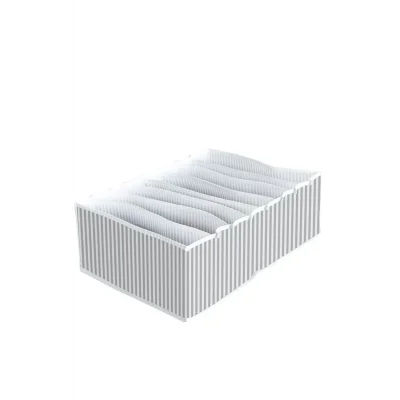 BUĞZ 8 Bölmeli  XL Pratik Bölmeli Çekmece Düzenleyici Organizer(İç Çamaşırı Kravat Çorap Düzenleyici)