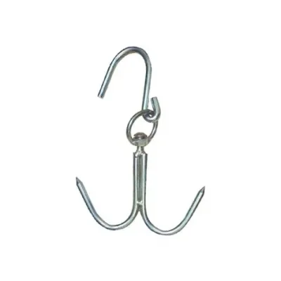 BUĞZ 8 Mm Kasap Et Kancası - 239li Dönerli Set - Paslanmaz Çelik - Et İşleme - Hijyenik - Düzenli - Dayanıklı - Uzun Ömürlü