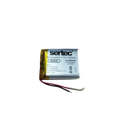 BUĞZ 803035 3.7V 800 MAh Li-Polymer Pil (Devreli/1.5A)