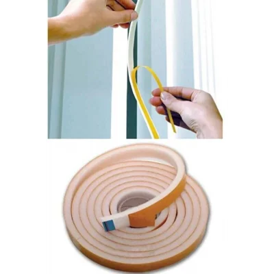 BUĞZ 9 Metre Pencere Izolasyon Bandı Yapışkanlı Cam Yalıtım Süngeri Rüzgar Soğuk Kesici Pimapen Fitili