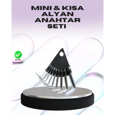BUĞZ 9 Parça Alyan Anahtar Seti Farklı Metrik Ölçü Pratik Taşıma