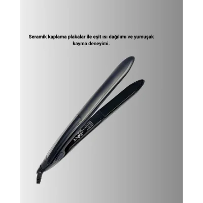 BUĞZ A Kalite Orijinal 2025 Isı Ayarlı Titanyum Seramik Plakalı Profesyonel Saç Düzleştirici - Lisinya