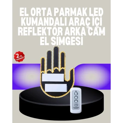  A Kalite Uzaktan Kumandalı LED Park Uyarı Işığı El Figürlü Model