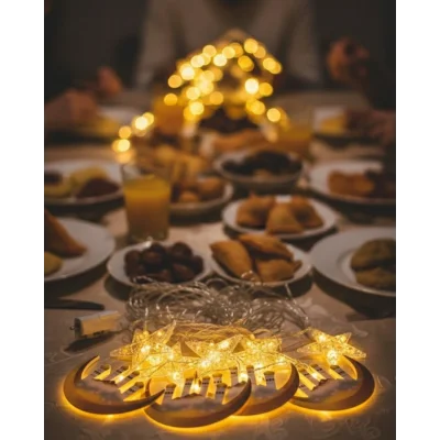 BUĞZ A++ Tasarruflu Ramazan Süs Işığı Pencere Perde Balkon Uyumlu