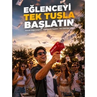 BUĞZ AA Pil ile Çalışan, Kolay Kullanımlı Kâğıt Fırlatıcı Oyuncak Yeni Nesil