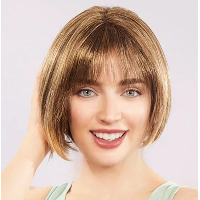 BUĞZ Açık Kahverengi Küt Parti Peruk Küt Saç