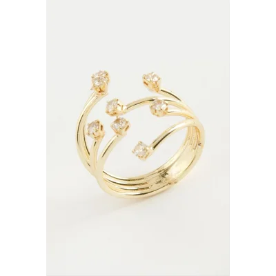 BUĞZ Ağaç Zirkon Taşlı Yüzük