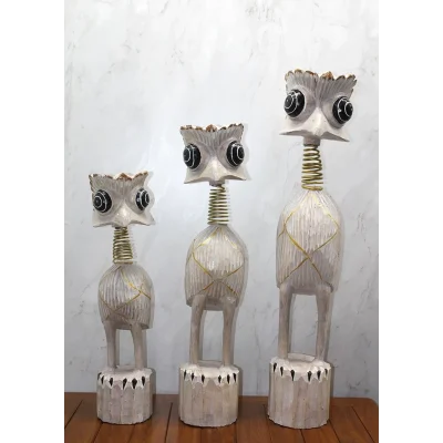 BUĞZ Ahşap 3lü Deve Kuşu Seti 90 Cm Trendy:7