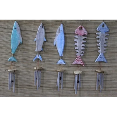 BUĞZ Ahşap Balıklı Metal Çan No:5