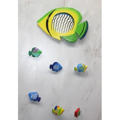 BUĞZ Ahşap Balıklı Rüzgar Çanı Sayang-2