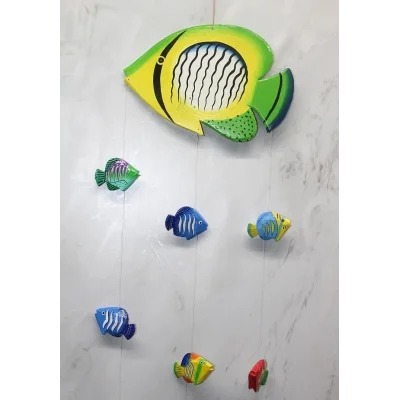 BUĞZ Ahşap Balıklı Rüzgar Çanı Sayang-2