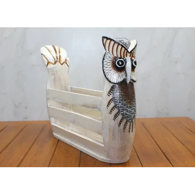 BUĞZ Ahşap Baykuş Gazetelik