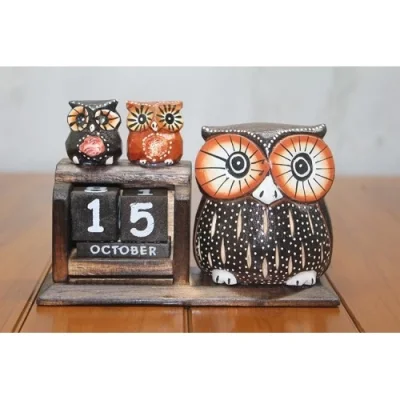  Ahşap Baykuş Takvim