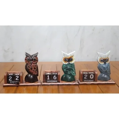  Ahşap Baykuş Takvim  Büyük Boy