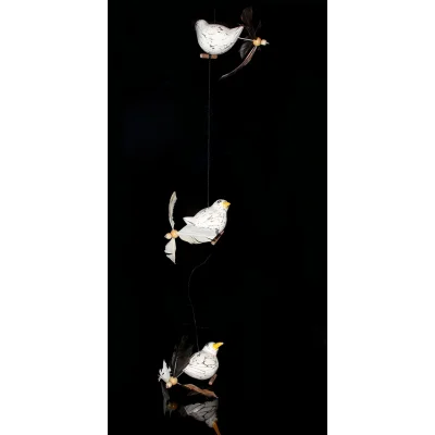 BUĞZ Ahşap Hayvan Figürlü Rüzgar Çanı Model 1