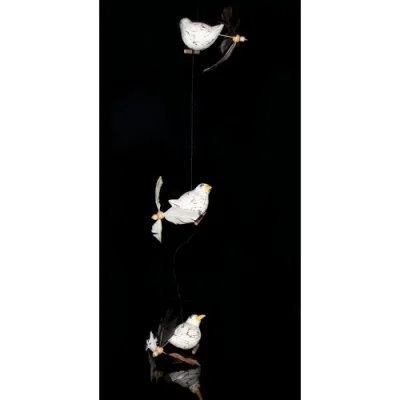  Ahşap Hayvan Figürlü Rüzgar Çanı Model 1