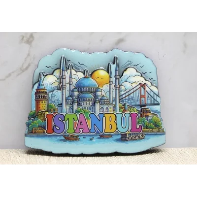 BUĞZ Ahşap İstanbul Temalı Magnet Alk4360