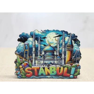 BUĞZ Ahşap İstanbul Temalı Magnet Alk4597