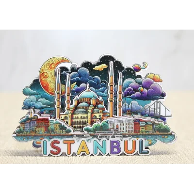 BUĞZ Ahşap İstanbul Temalı Magnet - Model 1