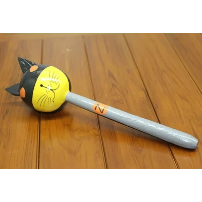BUĞZ Ahşap Kedili Batman Marakas Tekli
