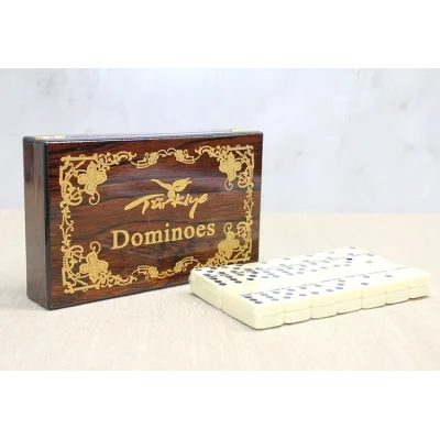 BUĞZ Ahşap Kutulu Domino Oyunu Model 3