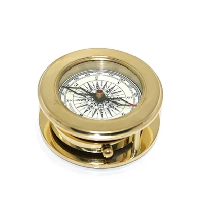 BUĞZ Ahşap Kutulu Pirinç Mercekli Pusula 16040 - Lisinya