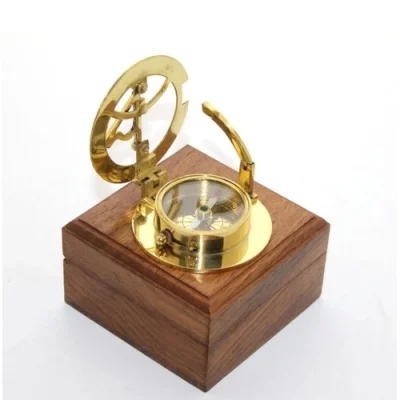  Ahşap Kutulu Pusula Model 10